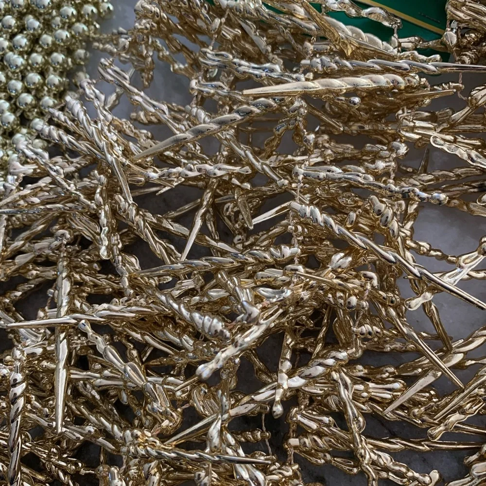 Set of four — NWT Golden Christmas Garlands